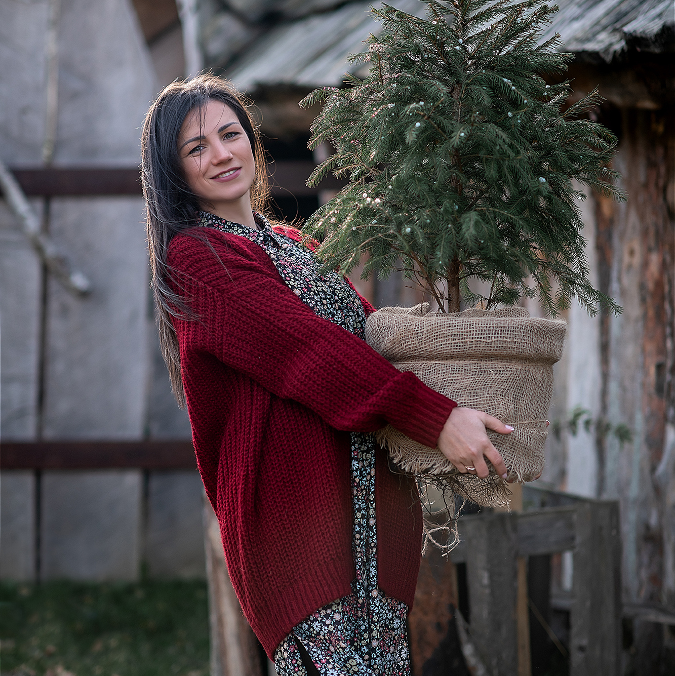 Кардиган бордовый р. S-M