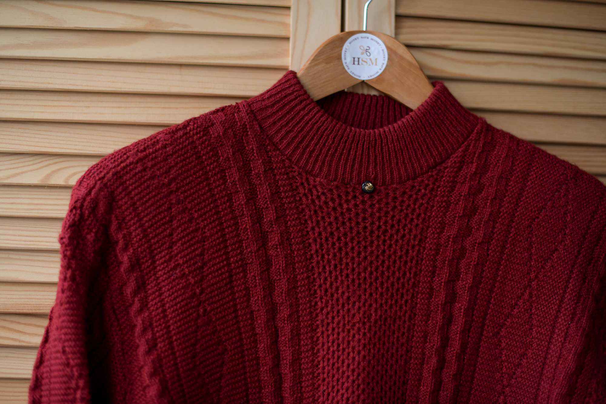 Свитер темно-красный  р. M