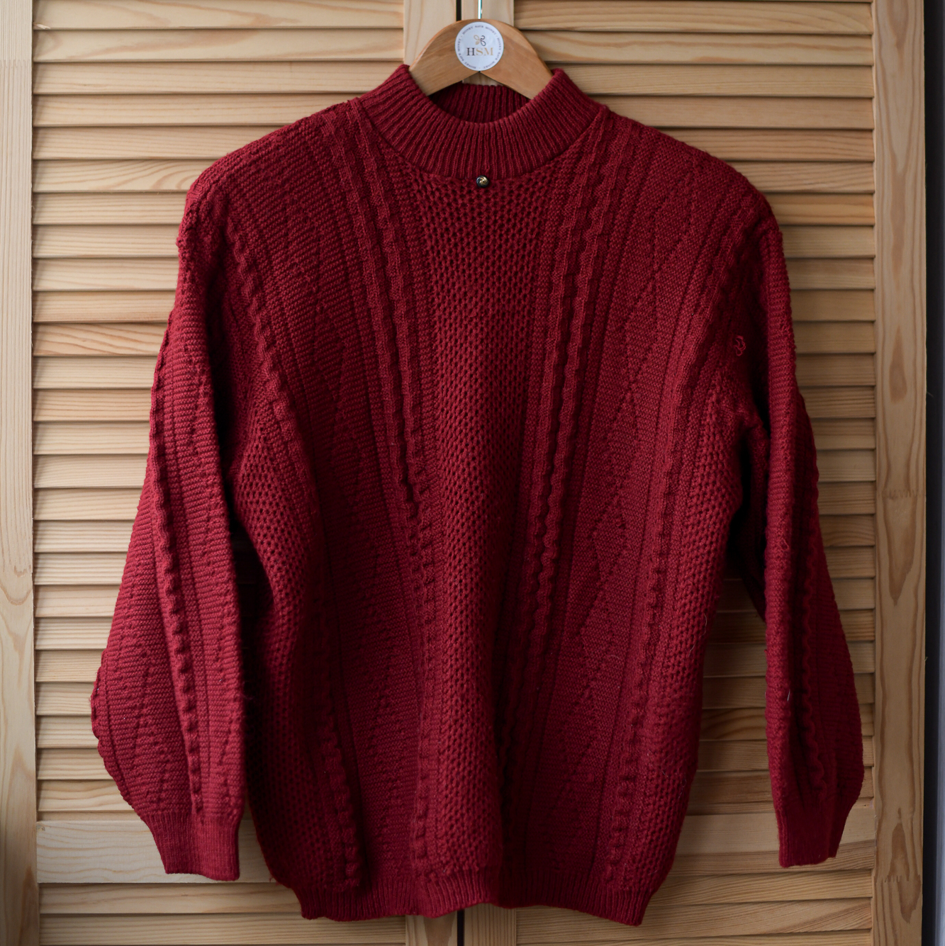 Свитер темно-красный  р. M