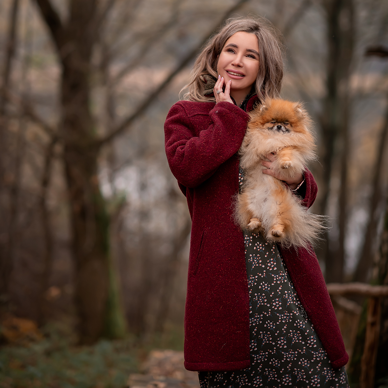 Пальто плотной вязки р.S-M