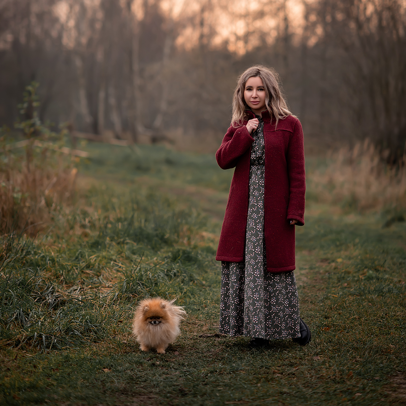 Пальто плотной вязки р.S-M