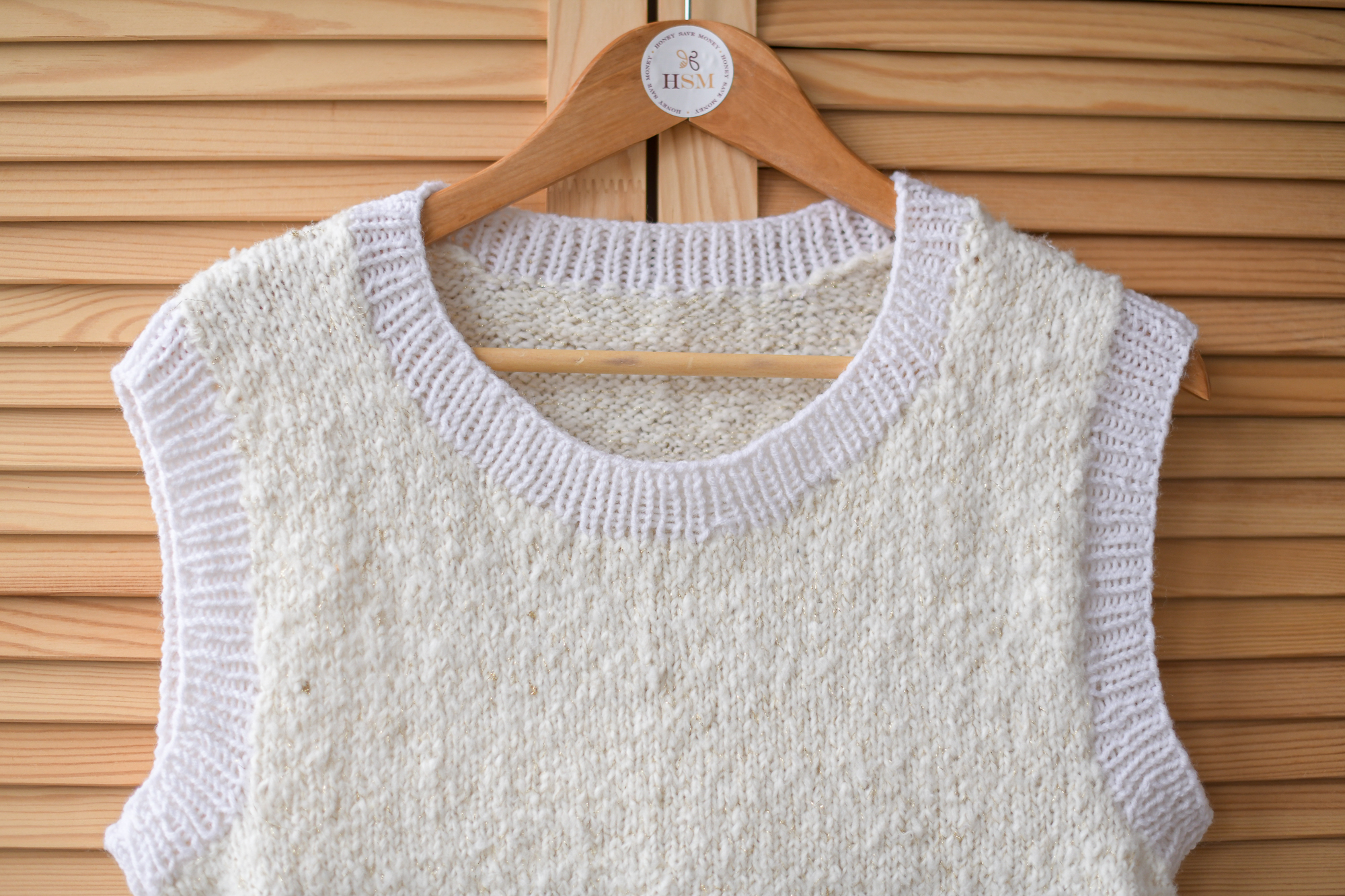 Жилетка вязаная р.M-L