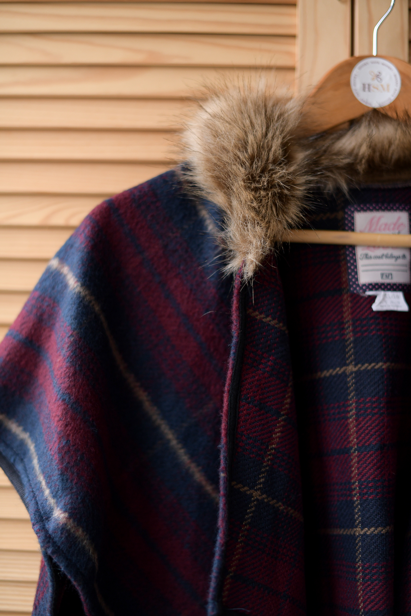 Пончо накидка с мехом р.116-128