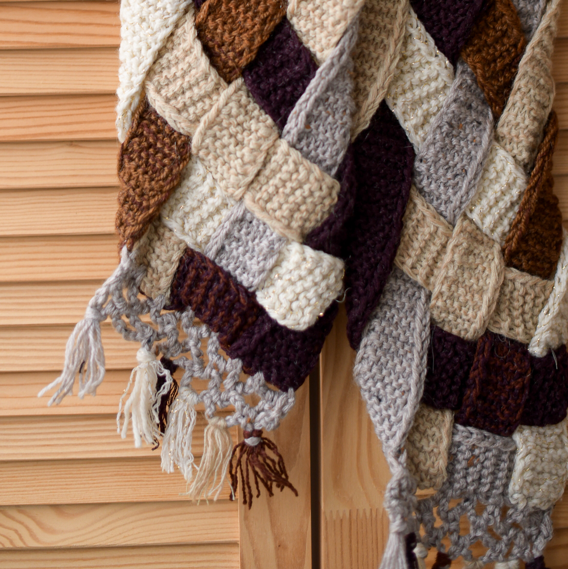 Шарф косичка