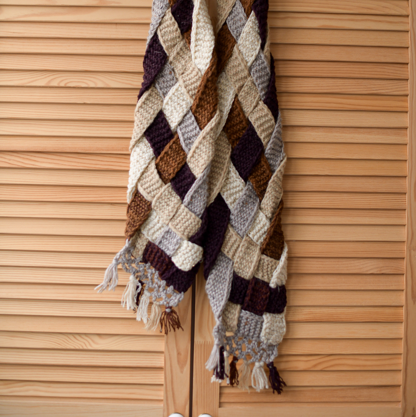 Шарф косичка