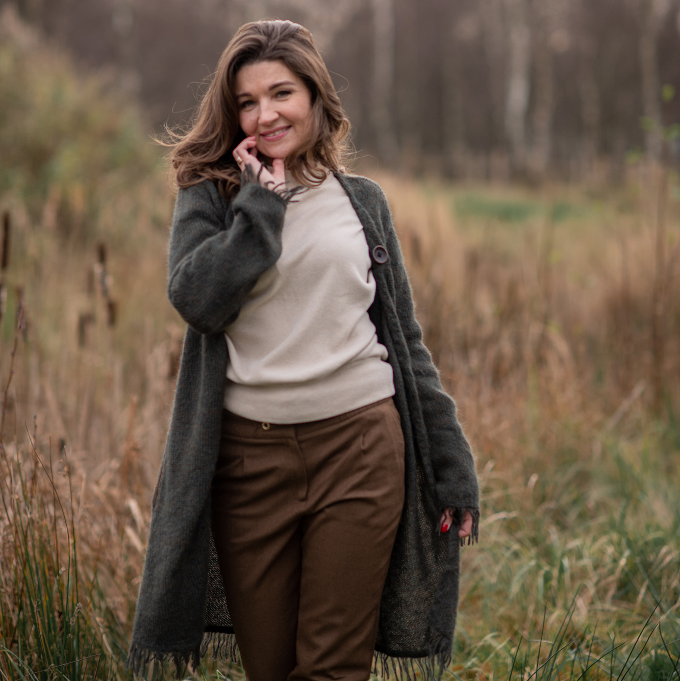 Кардиган темно-зеленый р. S-M