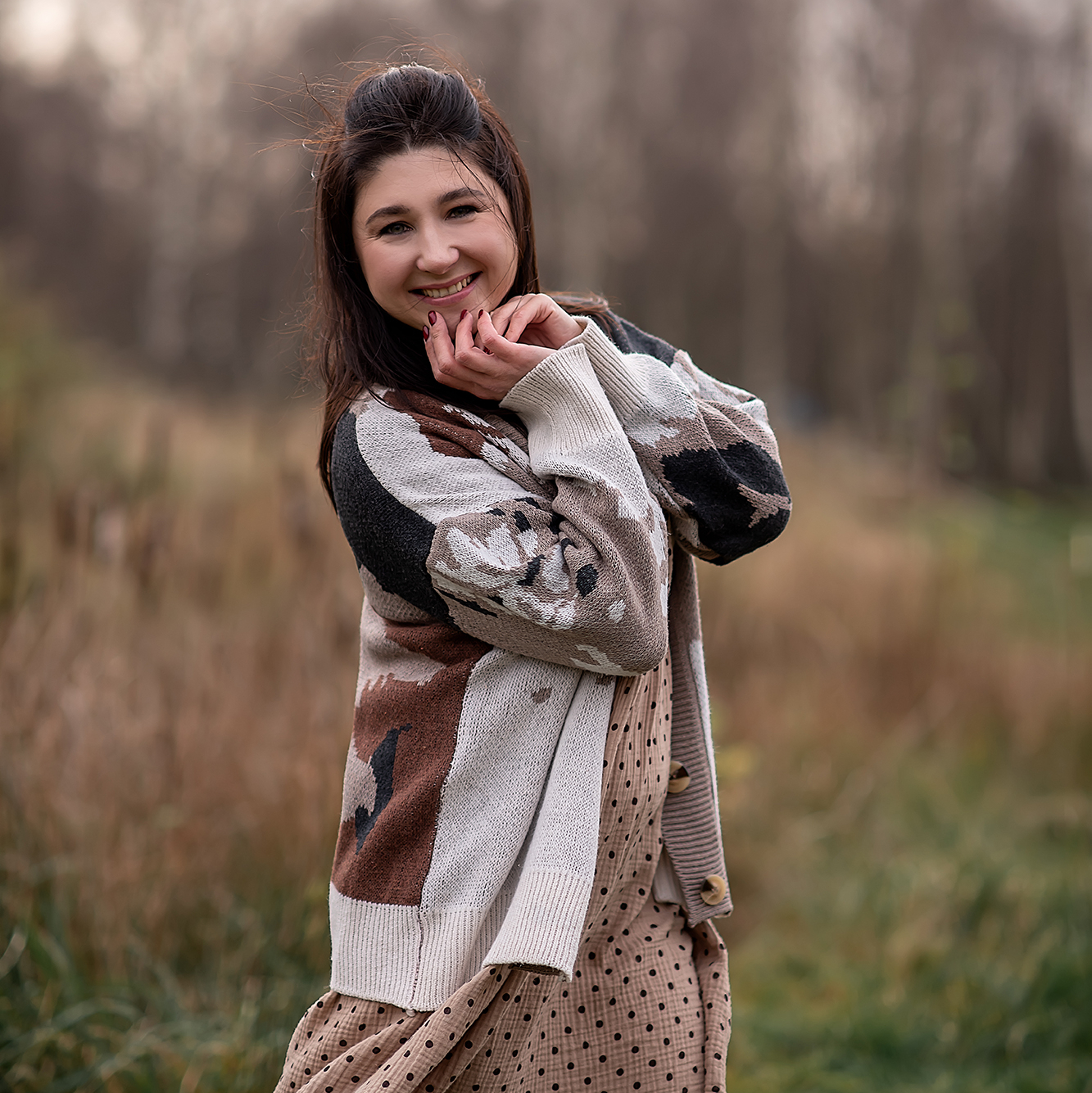 Кардиган камуфляж