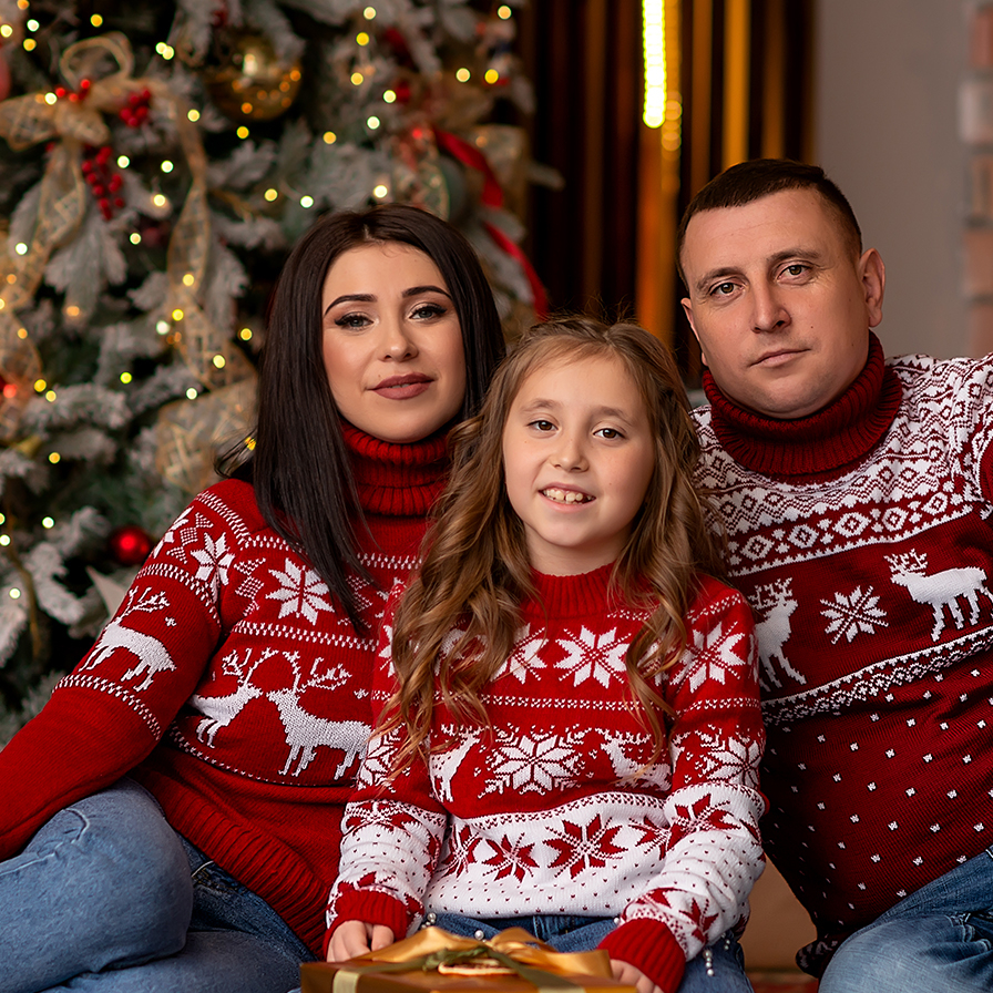 Новогодний свитер р. S-M