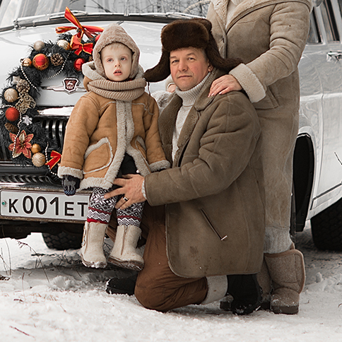 Дублёнка коричневая р. L