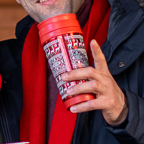 Термо-кружка новогодняя