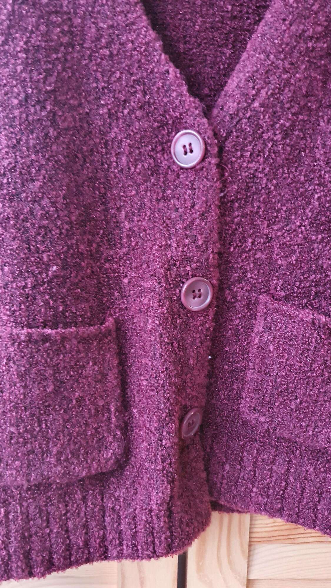 Кардиган малиновый р. 98-108