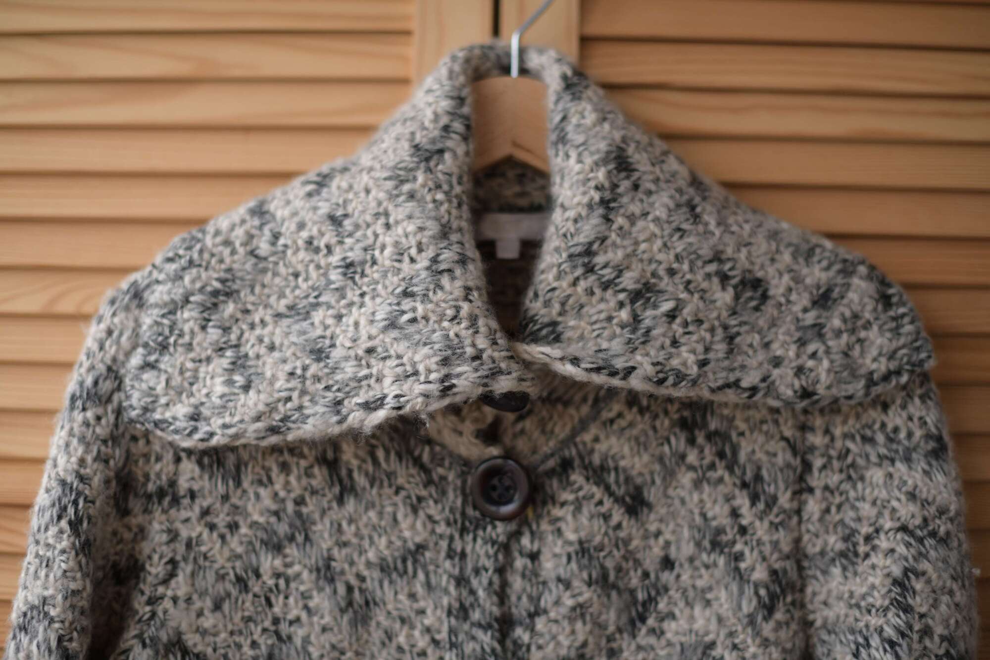 Вязаное пальто р. S