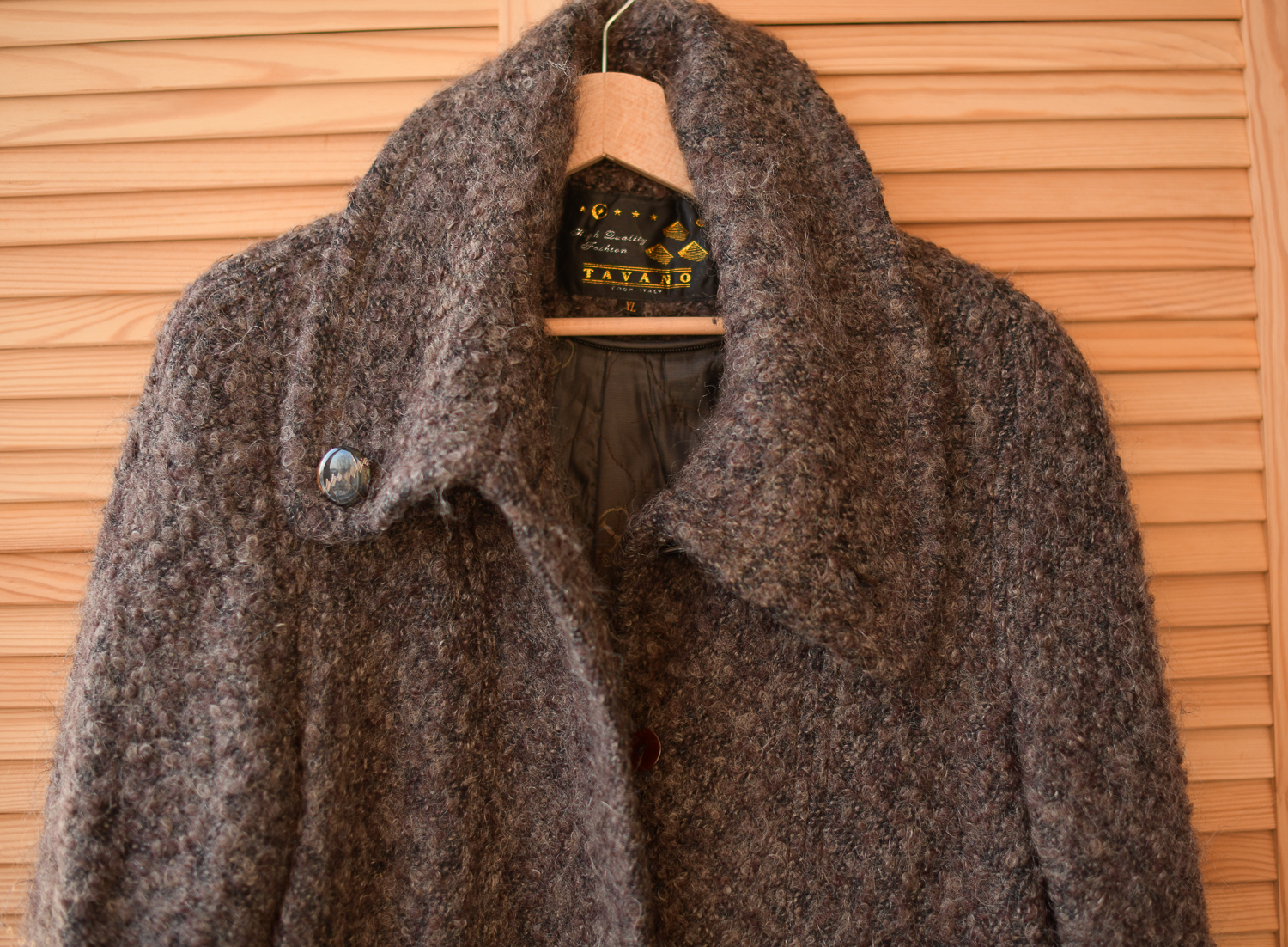 Пальто из шерсти р. M-L