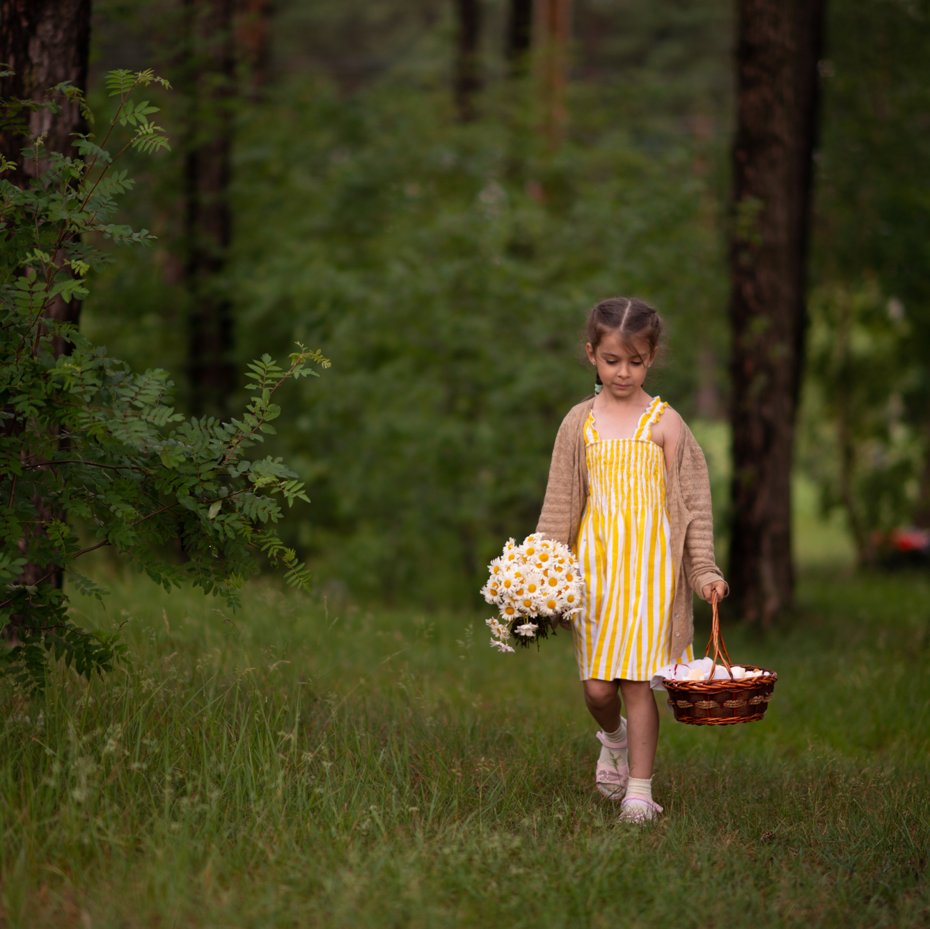 Платье в полоску