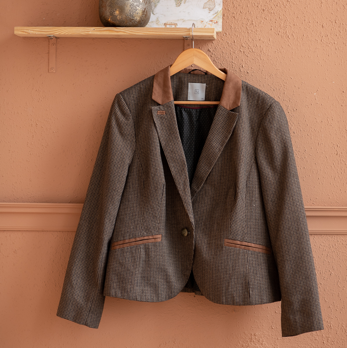 Пиджак женский в клетку