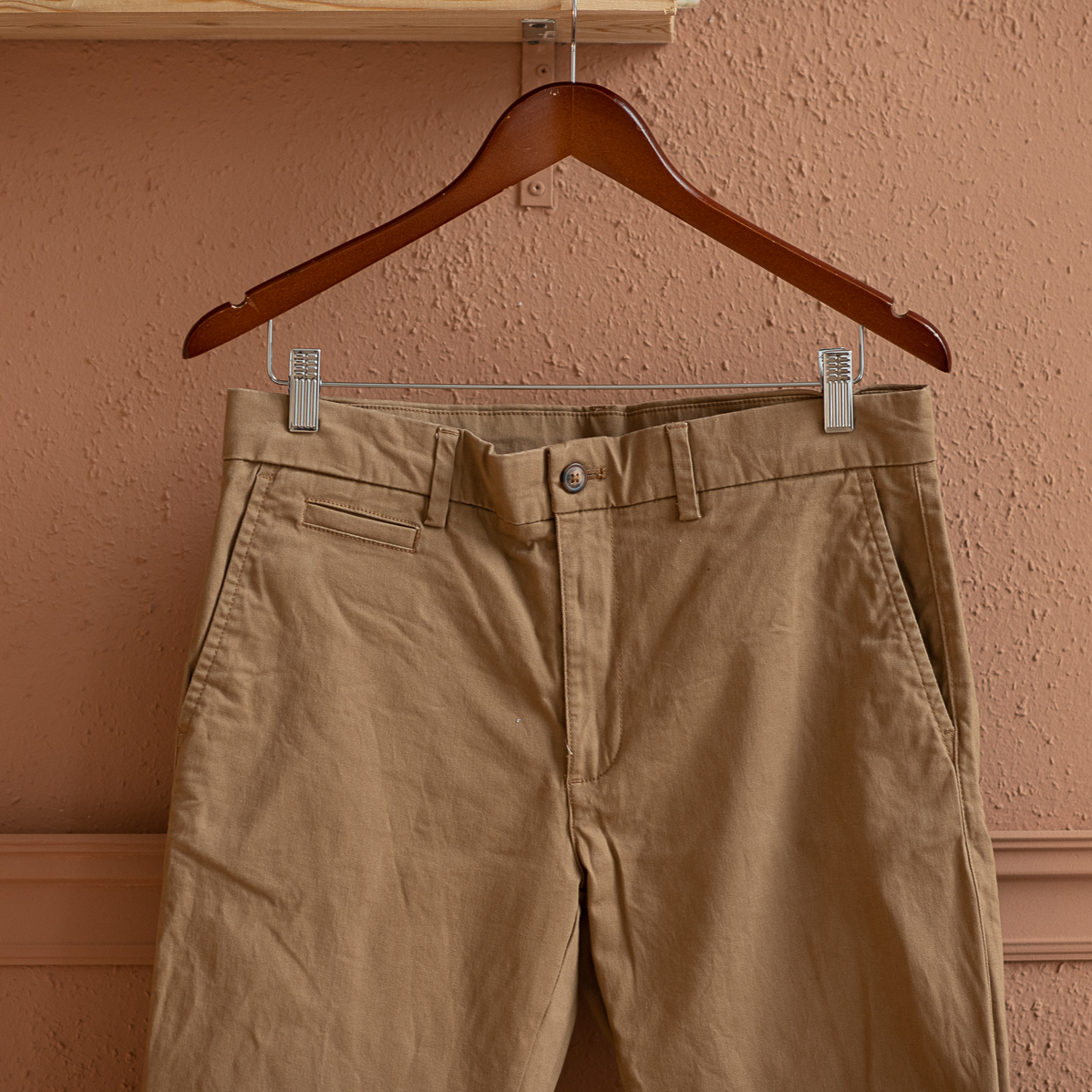 Брюки бежевые р. S