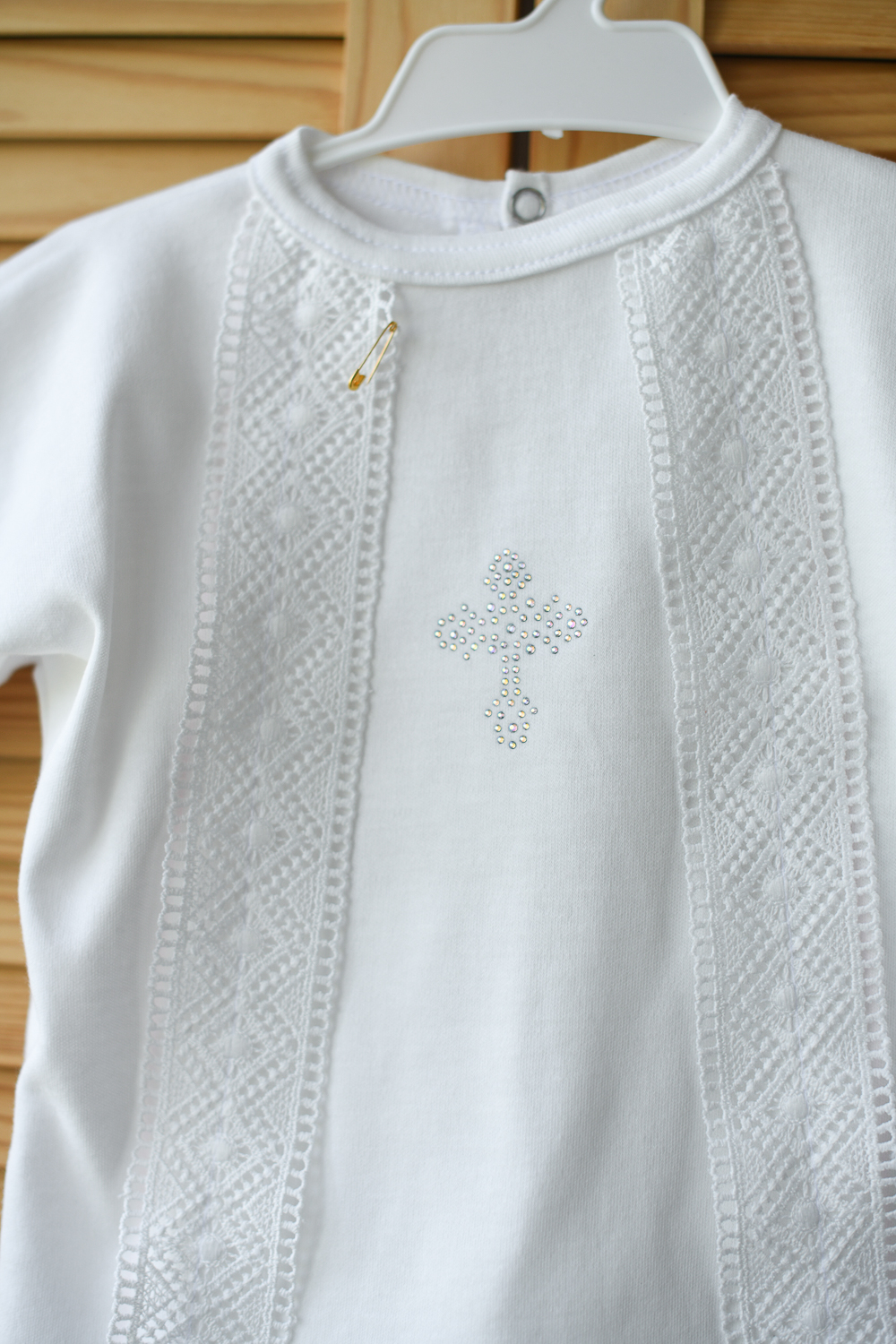 Крестильный комплект со штанами (чепчик) "ЖЕНЕЧКА" р. 74