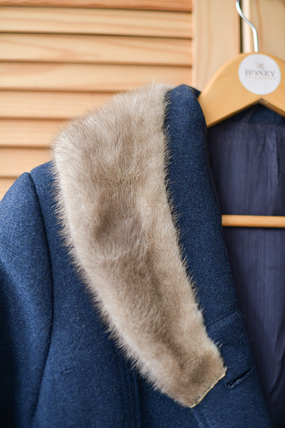 Пальто СССР с норковым воротником р. M-L