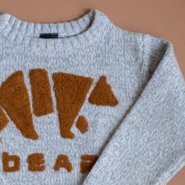 Свитер серый 86