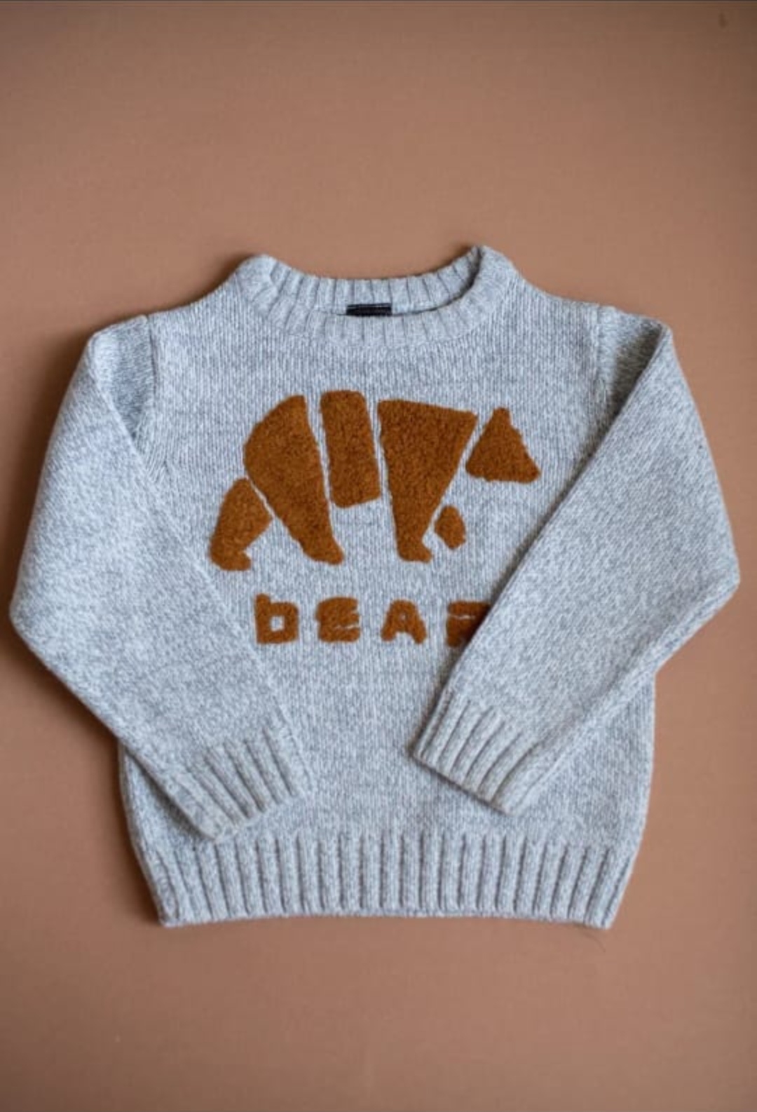 Свитер серый 86