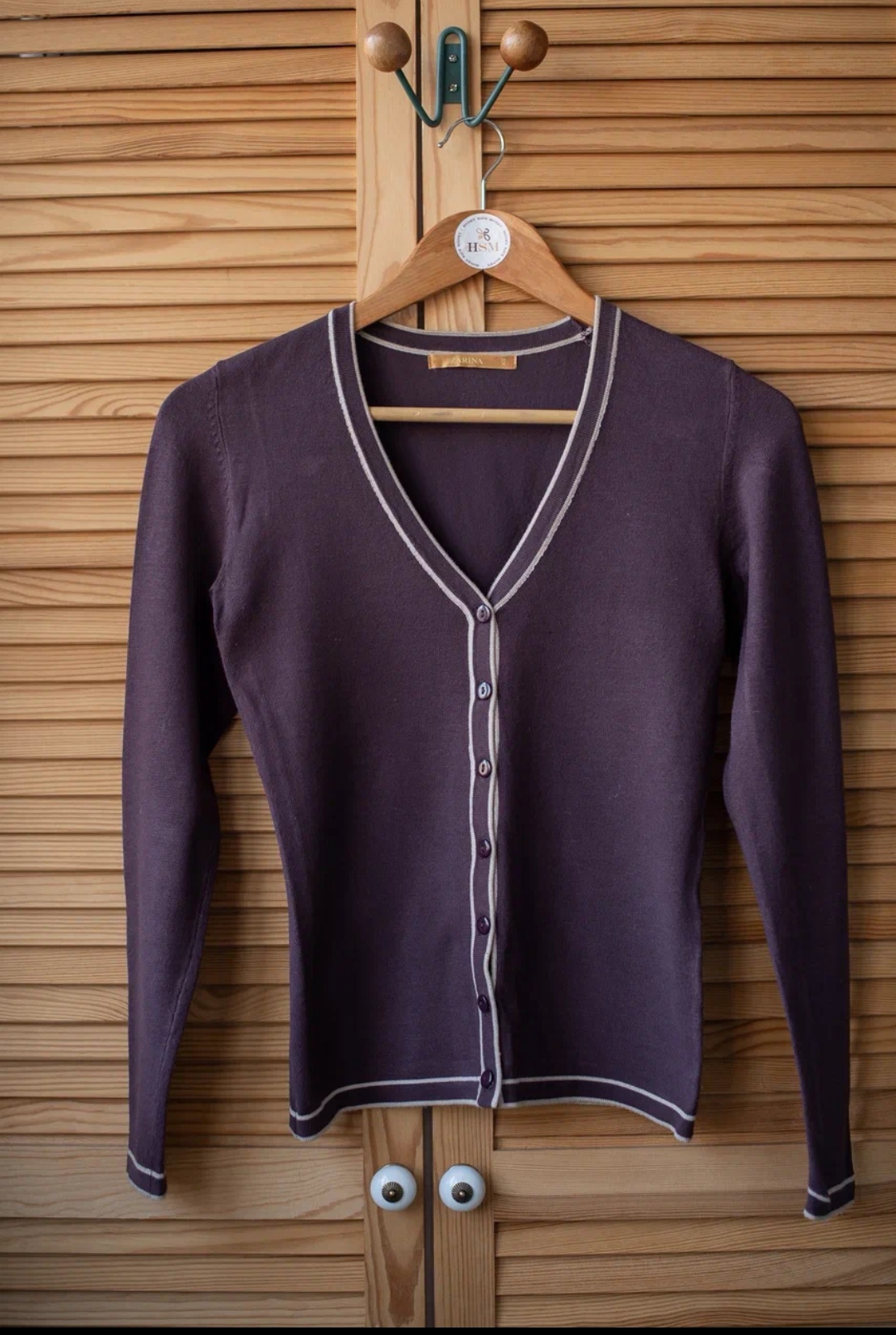 Кардиган бордовый S