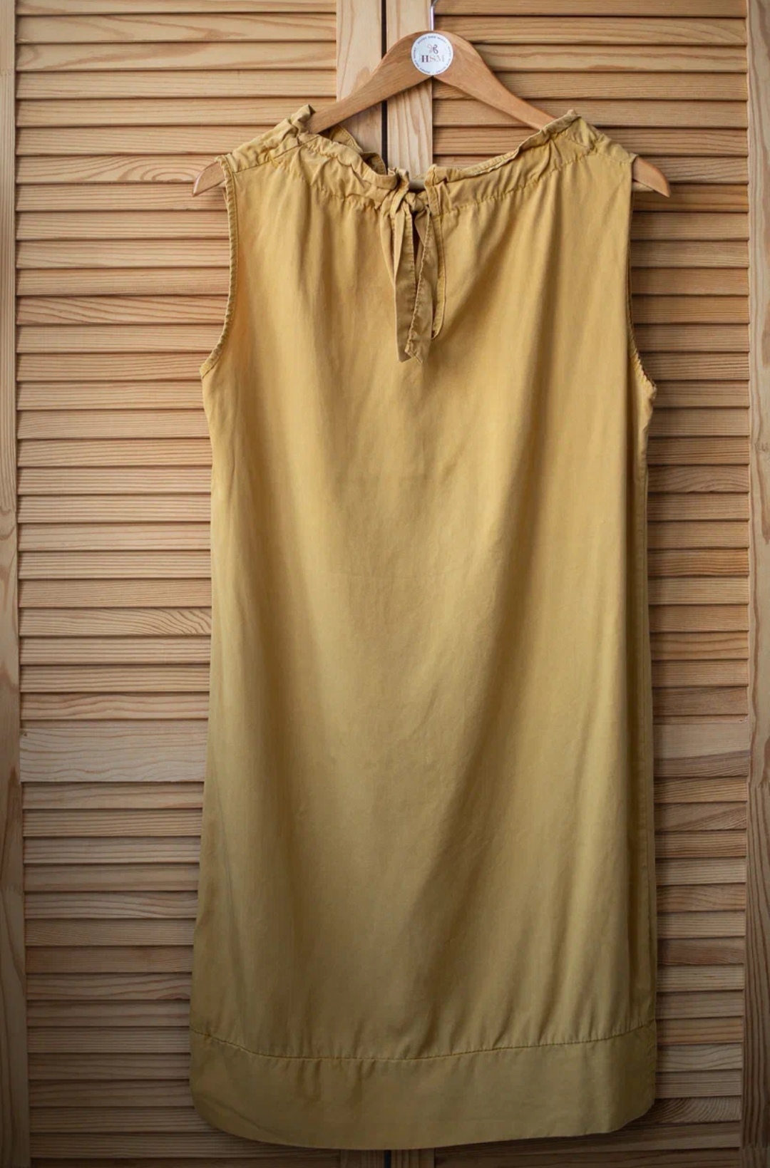 Платье желтое S-M