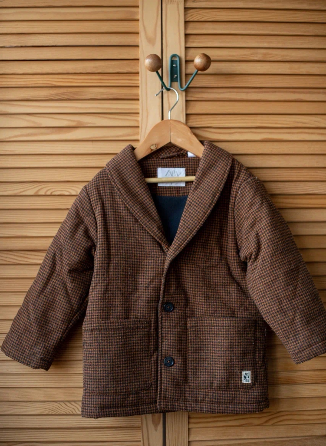 Пальто в клетку 110-116