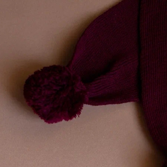 Шарф бордовый