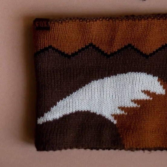 Снуд  коричневый лиса