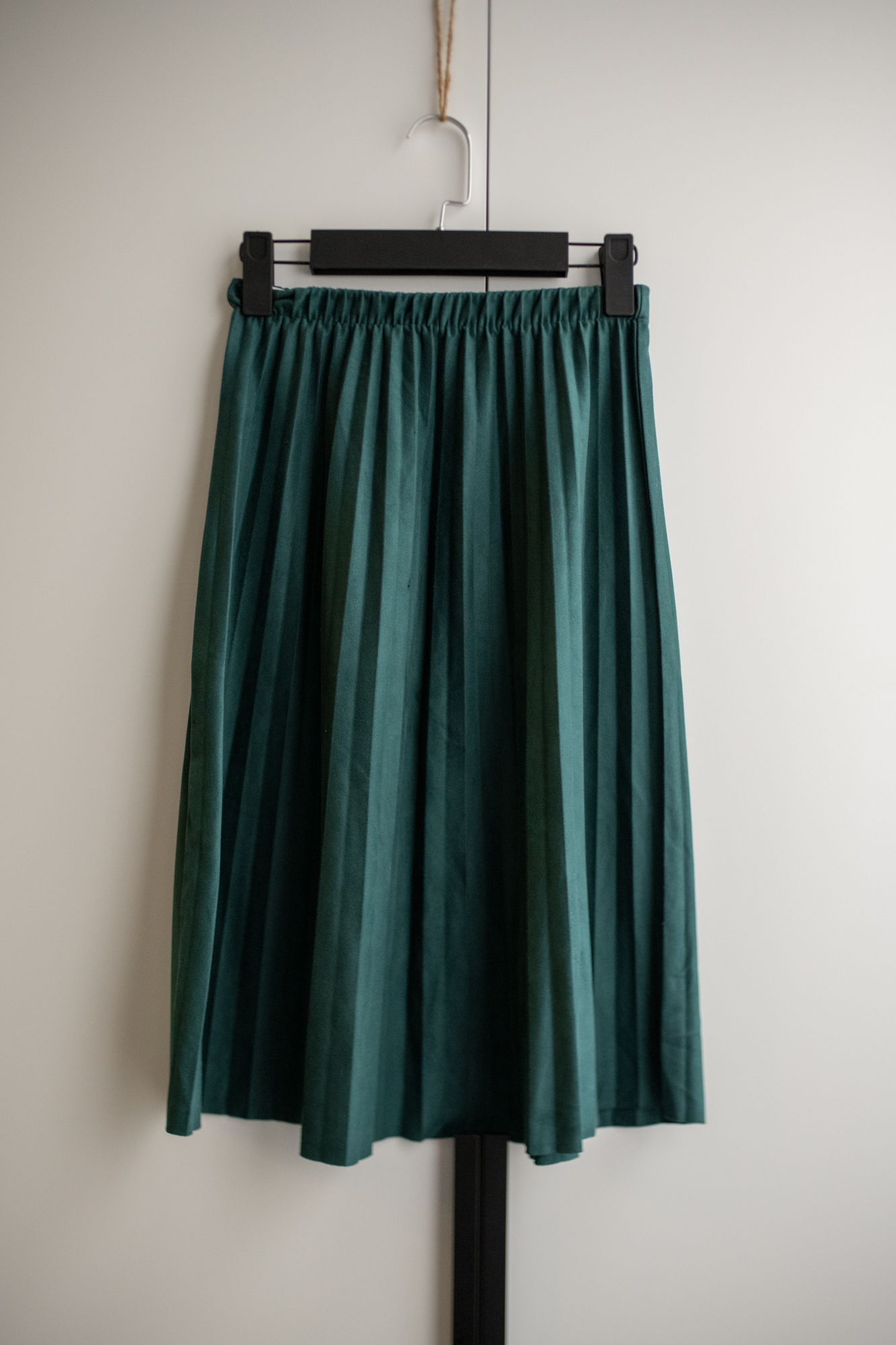 Юбка плиссе изумрудная XS-S
