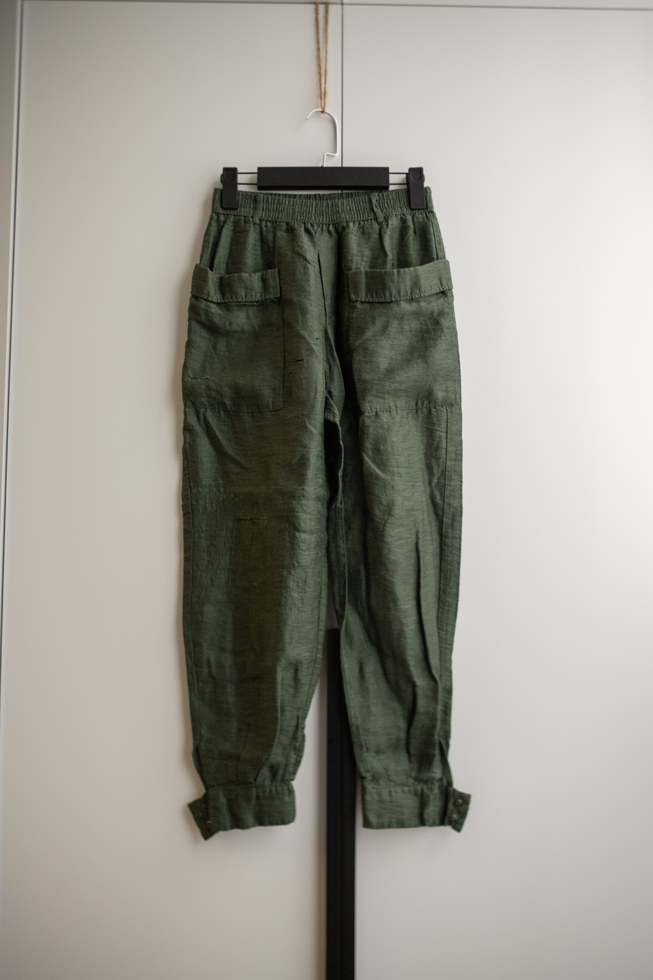 Брюки-карго зеленые S