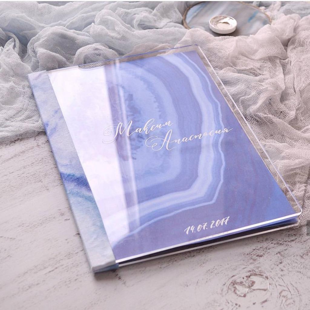 Бархатная Папка для свидетельства С ОРГ.СТЕКЛОМ