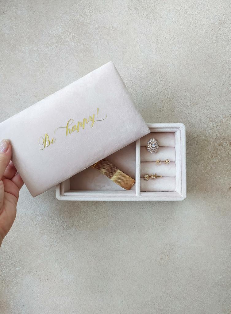 ШКАТУЛКА ДЛЯ УКРАШЕНИЙ размер S ПУДРОВАЯ