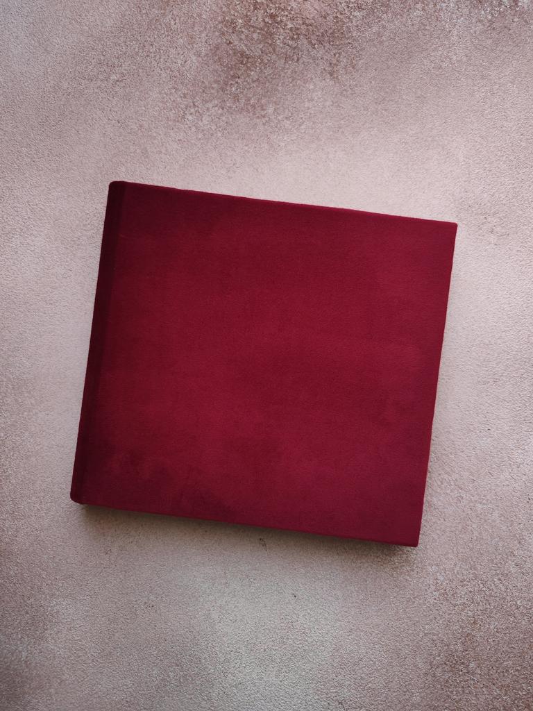 АЛЬБОМ БАРХАТНЫЙ I КНИГА ПОЖЕЛАНИЙ БОРДОВАЯ 20Х20