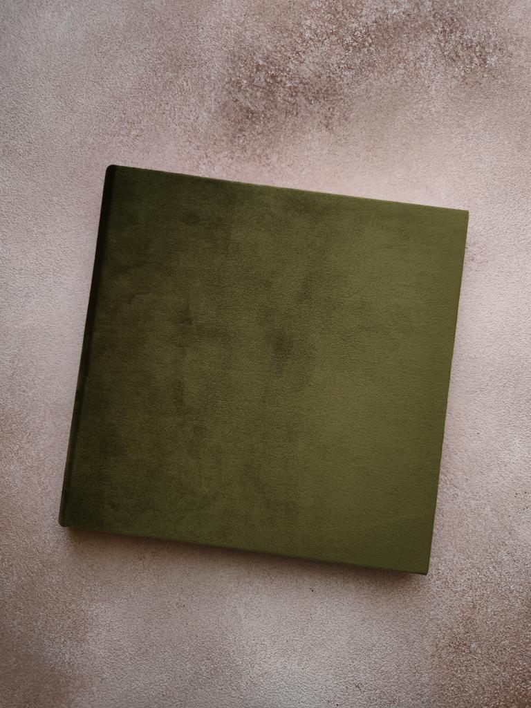 АЛЬБОМ БАРХАТНЫЙ I КНИГА ПОЖЕЛАНИЙ ВЕРОНСКАЯ ЗЕЛЕНЬ 25Х25