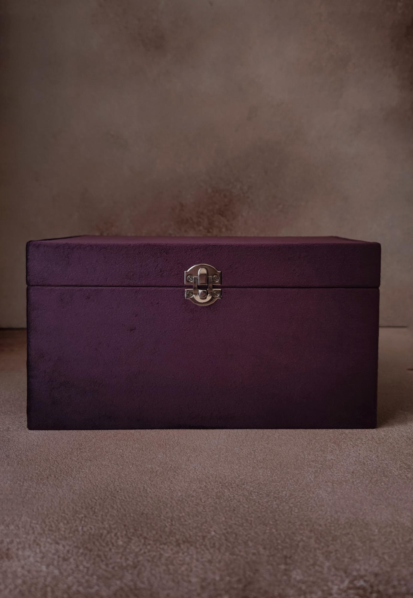 ШКАТУЛКА ДЛЯ УКРАШЕНИЙ ТРЕХЪЯРУСНАЯ (ЛЮБОЙ ЦВЕТ БАРХАТА)