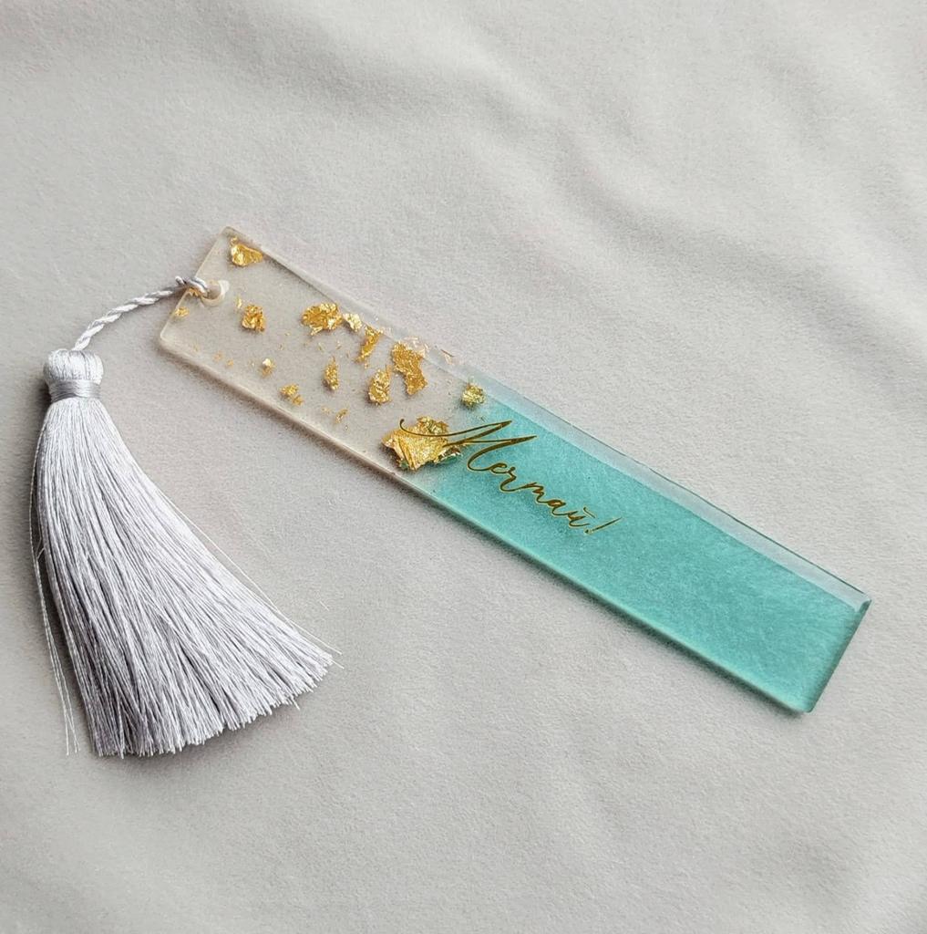 ЗАКЛАДКА КНИЖНАЯ\ДЛЯ БЛОКНОТА "МЕЧТАЙ" БИРЮЗОВАЯ