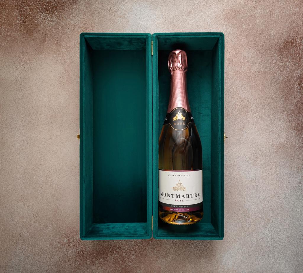 КОРОБ БАРХАТНЫЙ ДЛЯ ВИНА ИЗУМРУДНЫЙ