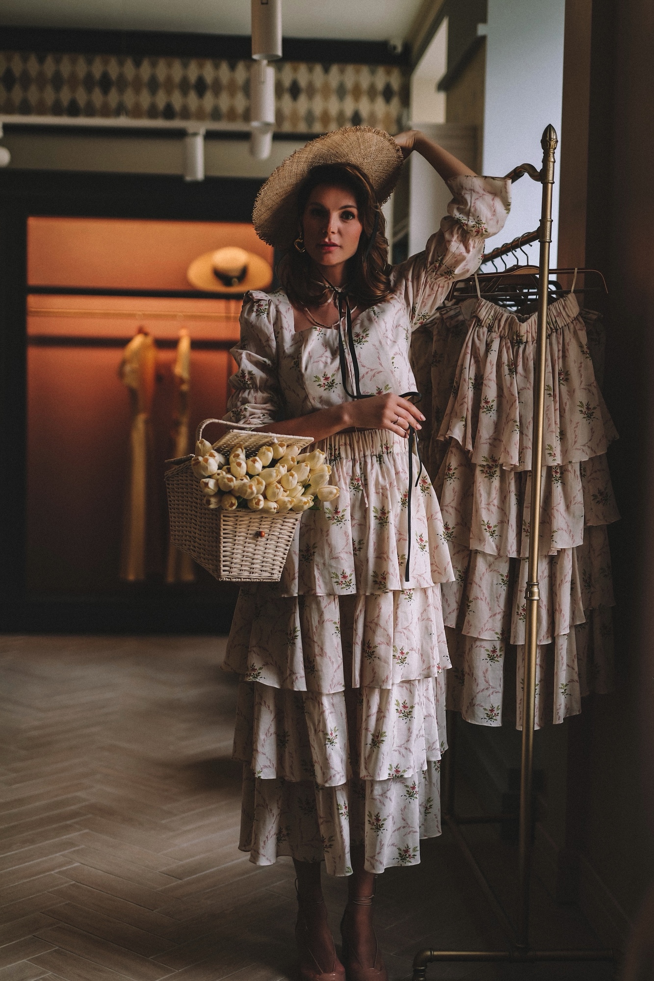 ЦВЕТОЧНЫЙ КОСТЮМ ИЗ БАТИСТА