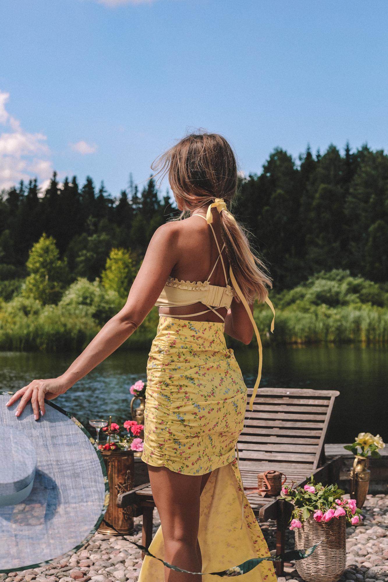 ЦВЕТОЧНАЯ АССИМЕТРИЧНАЯ ЮБКА