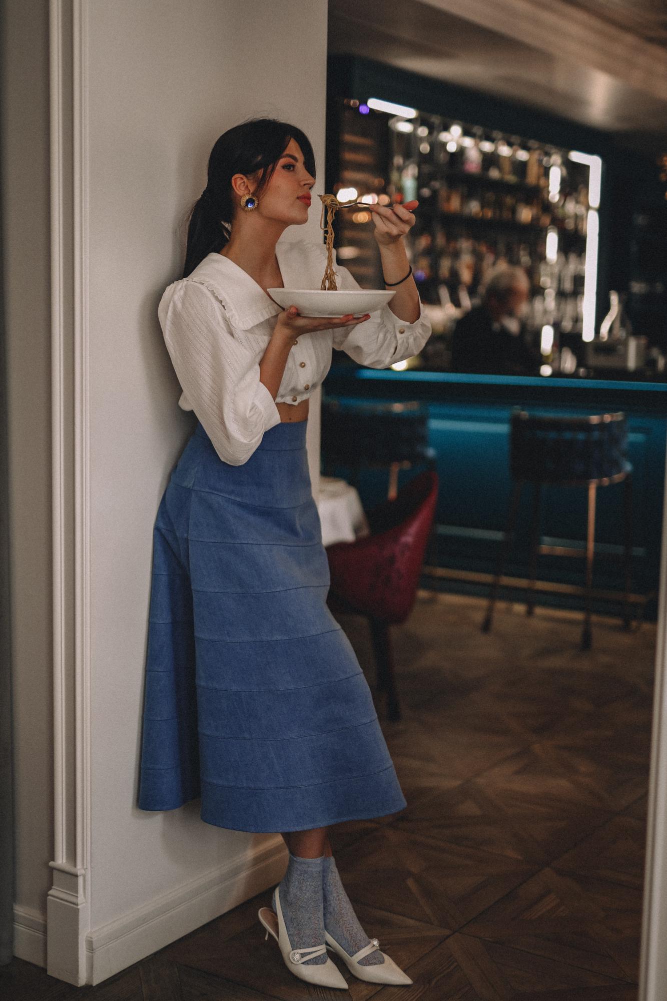 ЮБКА ЯРУСАМИ ИЗ ДЖИНСА