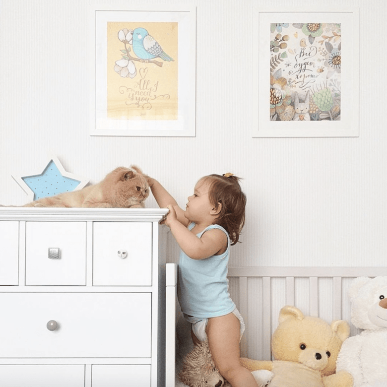 Постер Все будет хорошо в зеленых тонах купить в интернет магазине