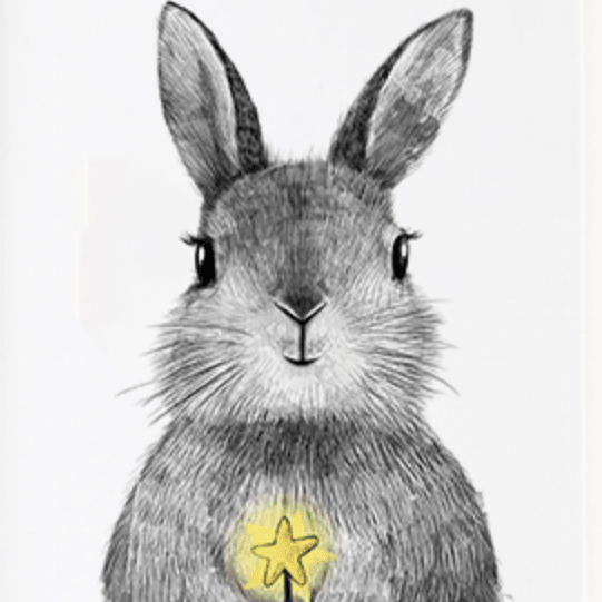 Постер Зайчик с волшебной палочкой купить в интернет магазине