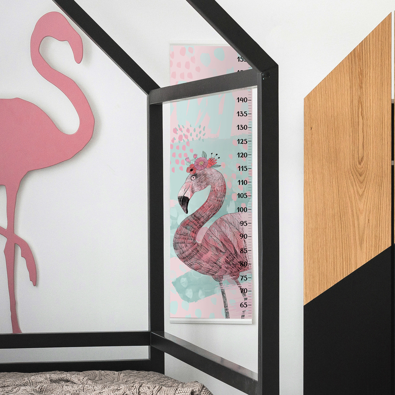 Ростомер с фламинго в комнату девочки