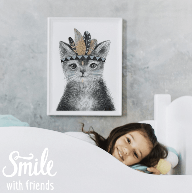 Малыш котик - индеец