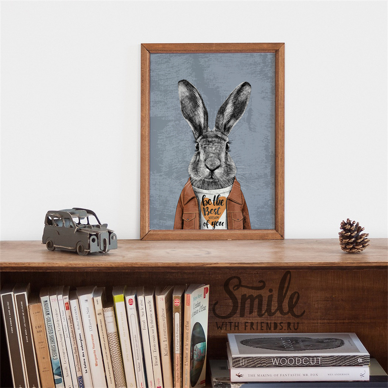 Заяц в куртке