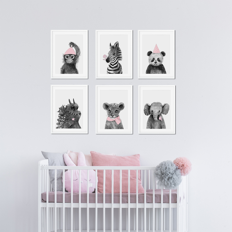 САФАРИ малыши c розовыми акцентами - набор