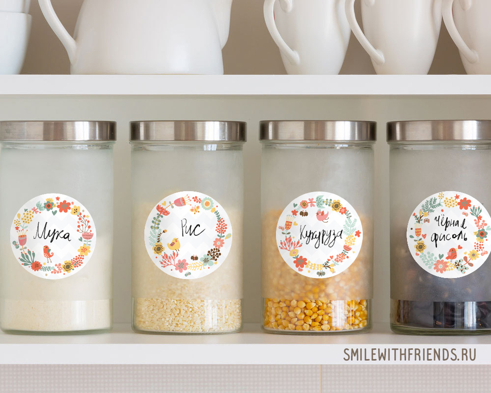 Стикеры - организуй красиво с цветами