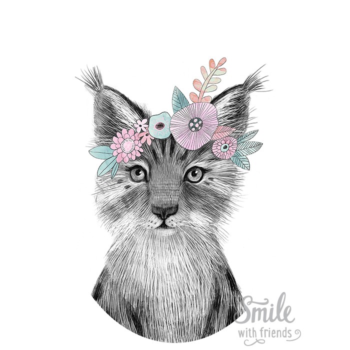 Малышка рысь - для мультирамки