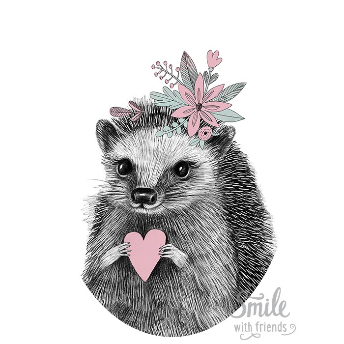 Малышка ёжик - для мультирамки